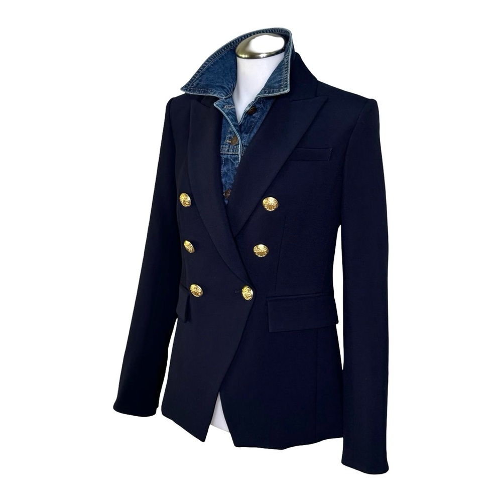 NWT Brunne DICKEY Compatible with VERONICA BEARD Blazer Denim Blue - Picture 9 of 12